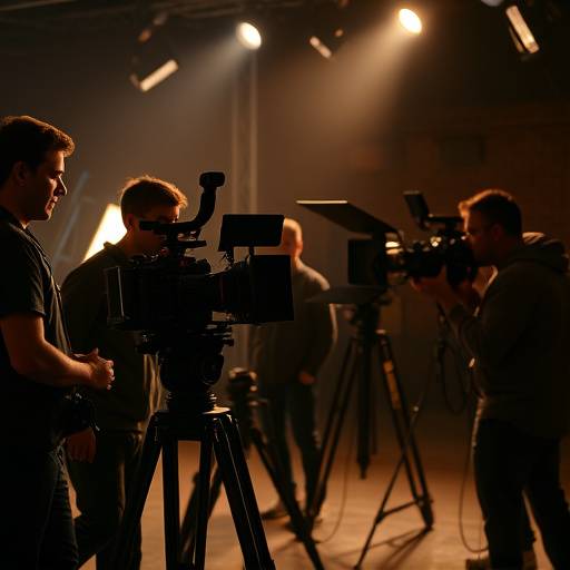 Equipo de filmación profesional
