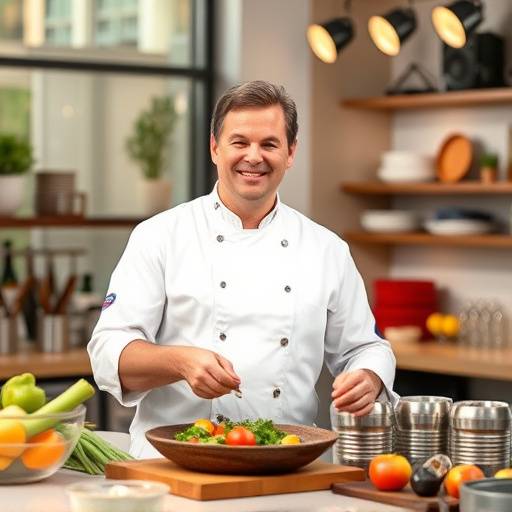 Presentador de un programa de cocina